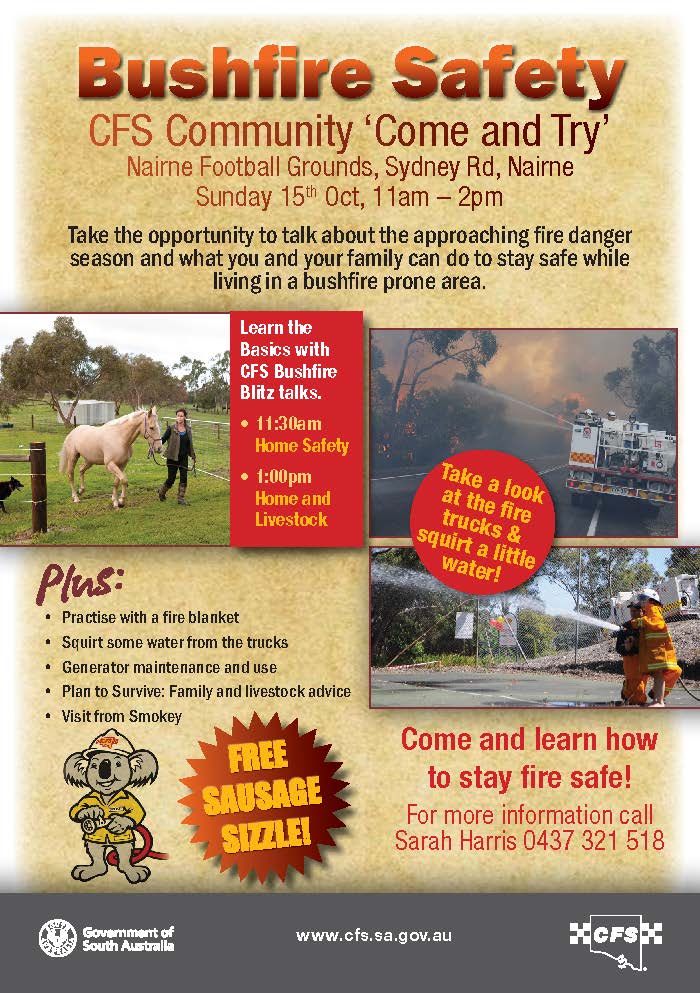 Bushfire Safety CFS Community 