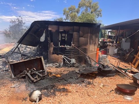 Coober Pedy structure fire 2